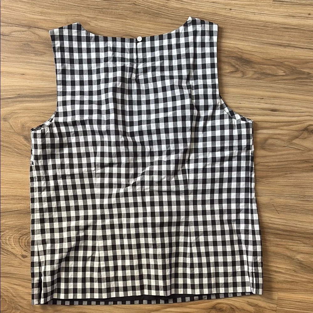 J. Crew Black and White Boxy Tank Top - Picture 4 of 5